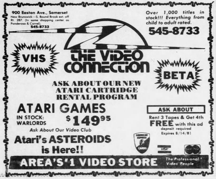 Atari 2600: THE VIDEO CONNECTION (Aug 1, 81)