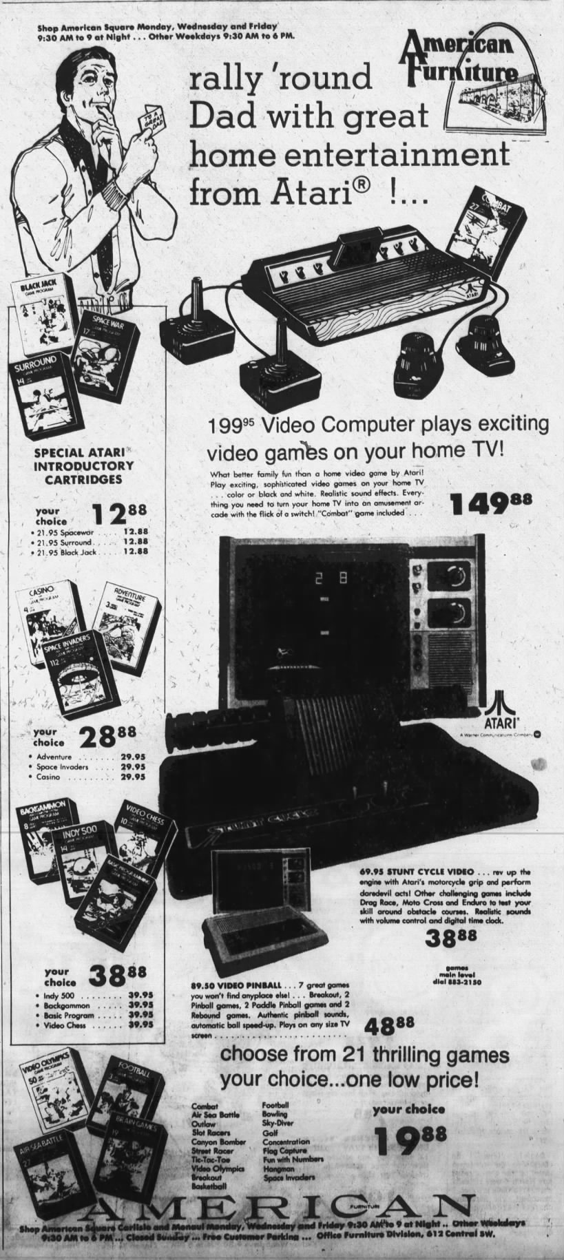 Atari 2600: American Furniture (Jun 11, 80)