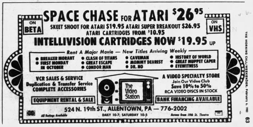 Atari 2600: The Video Station (Feb 6, 82)