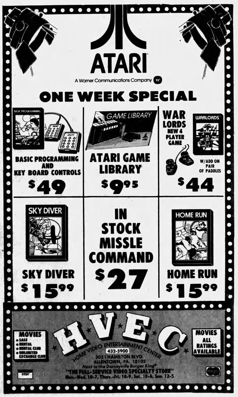 Atari 2600: HVEC (Jul 31, 81)