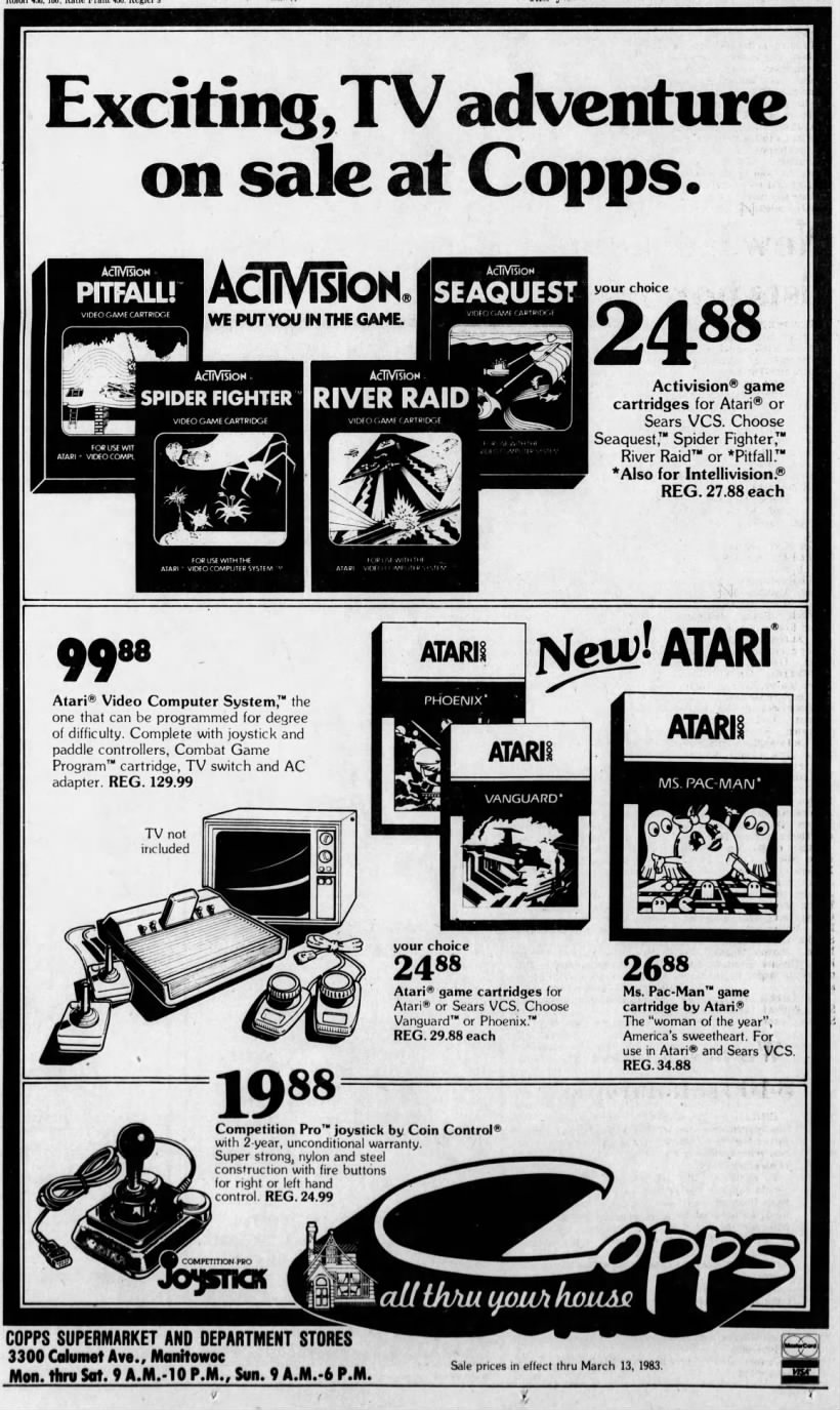 Atari 2600: Copps (Feb 28, 83)
