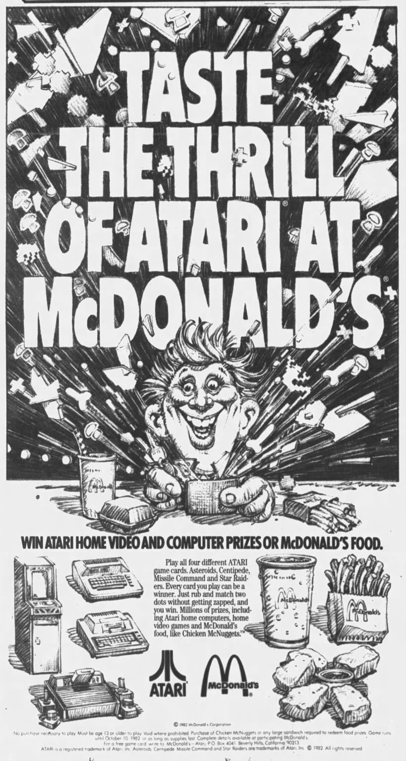 Atari 2600: McDonald's (Aug 26, 82)