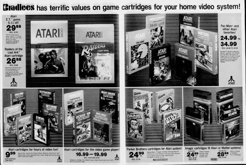 Atari 2600: Bradlees (Dec 12, 82)
