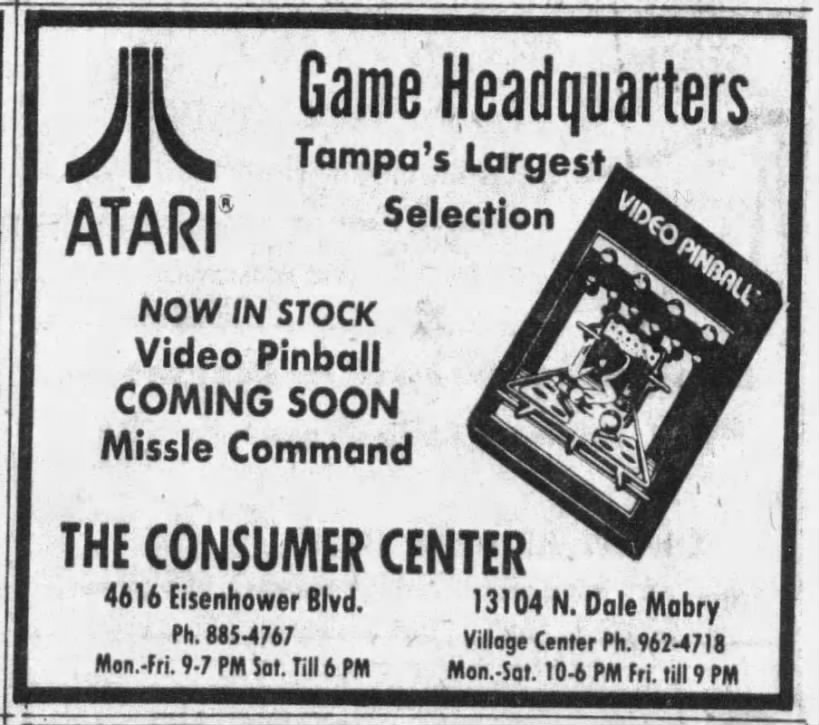 Atari 2600: THE CONSUMER CENTER (Apr 10, 81)