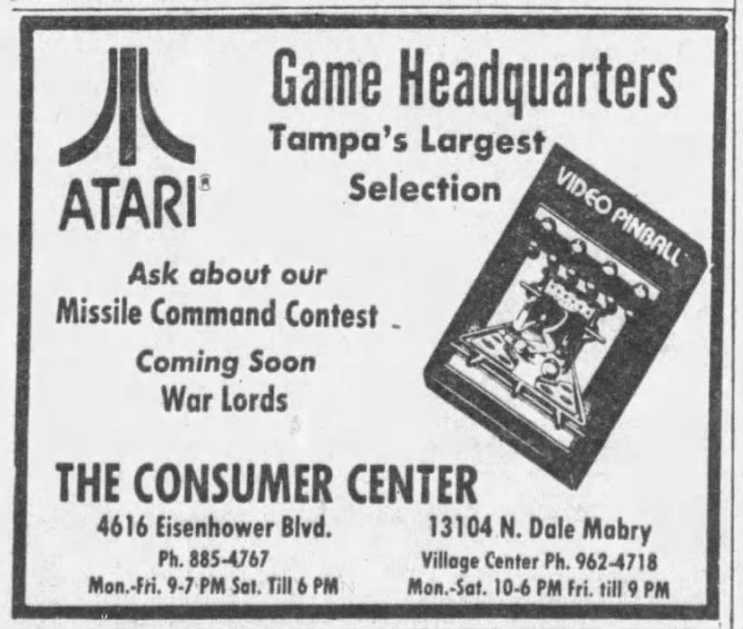 Atari 2600: THE CONSUMER CENTER (Jun 10, 81)