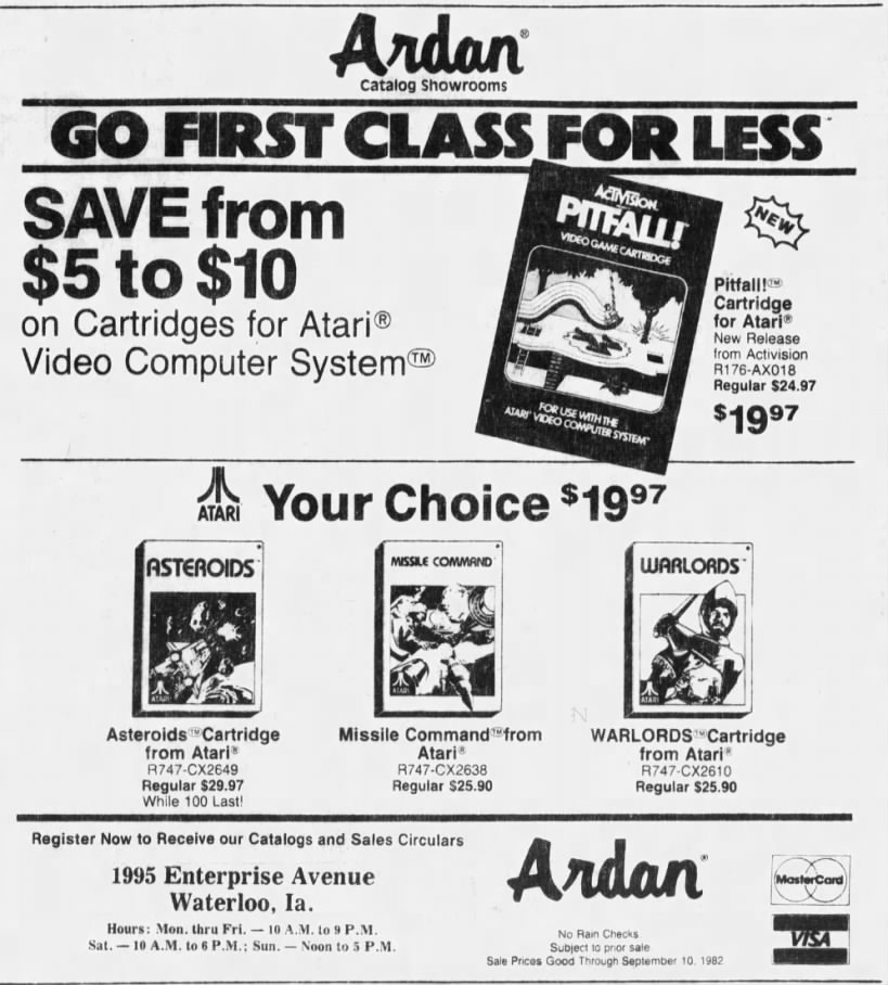 Atari 2600: Ardan (Sep 2, 82)