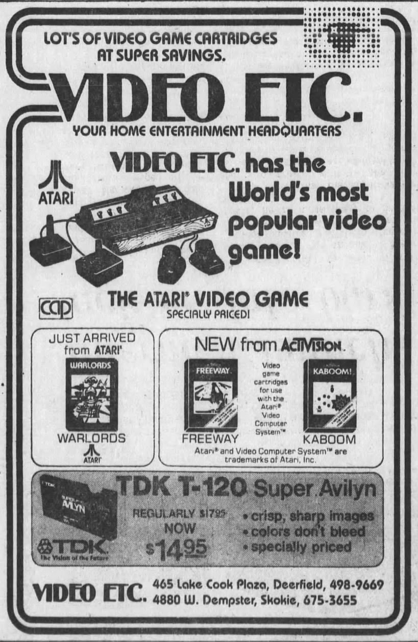 Atari 2600: VIDEO ETC. (Jul 9, 81)