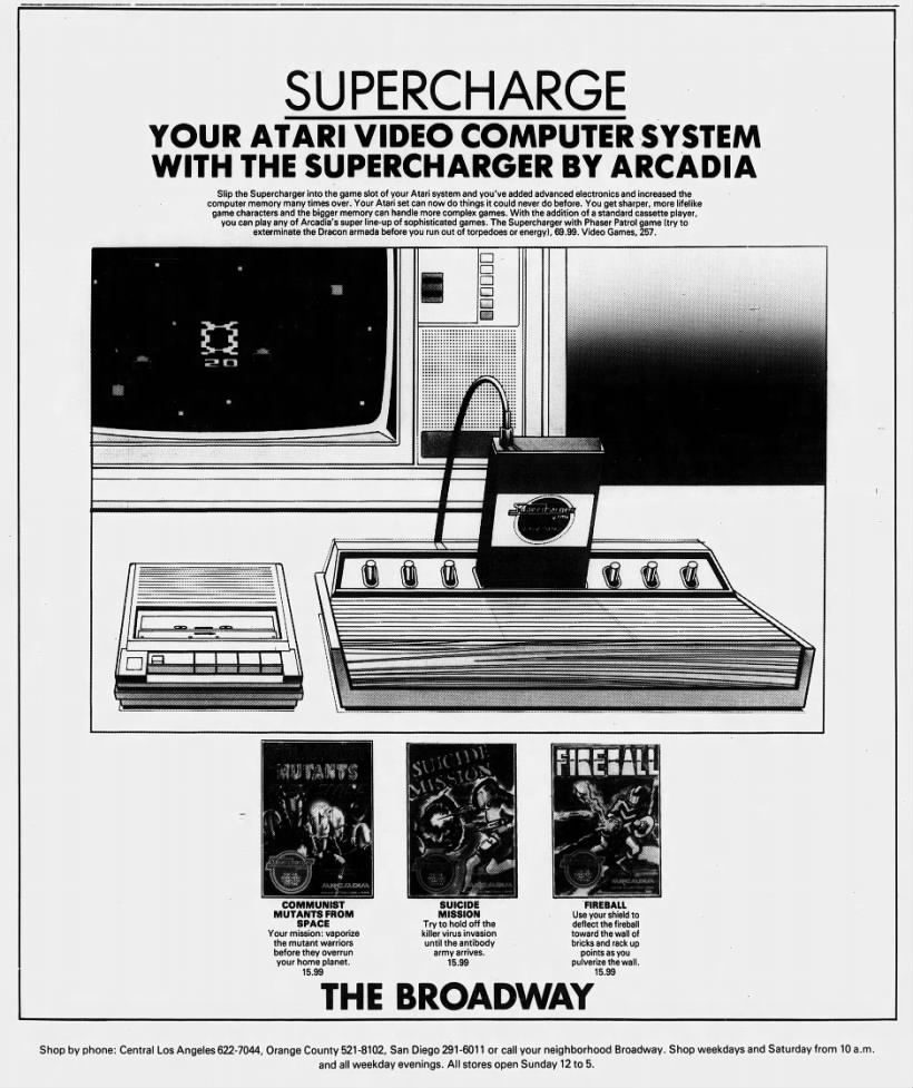Atari 2600: THE BROADWAY (Sep 3, 82)