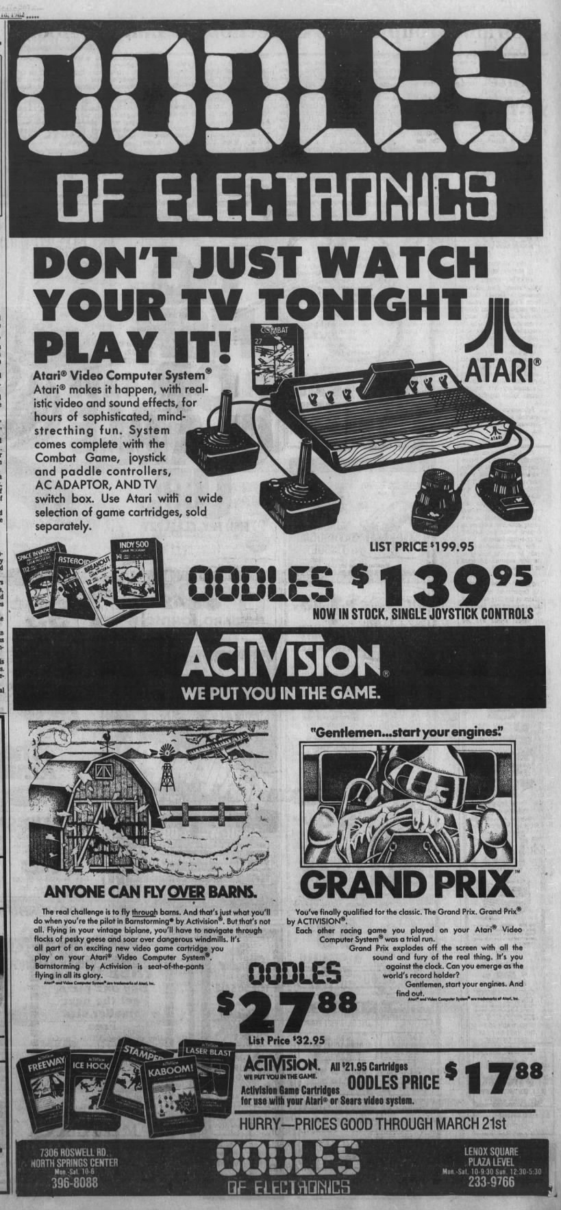 Atari 2600: OODLES (Mar 18, 82)
