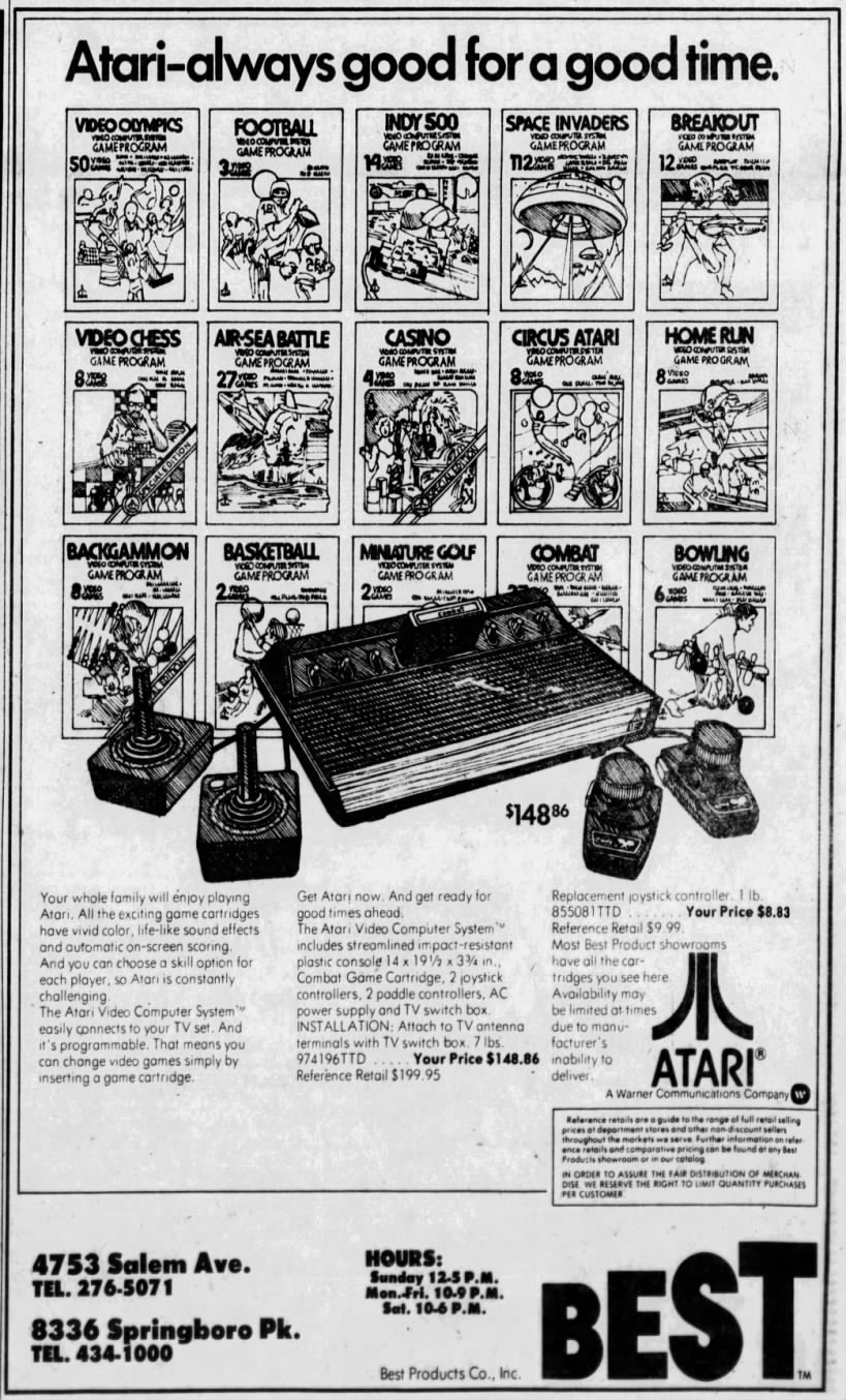 Atari 2600: BEST (Sep 4, 80)
