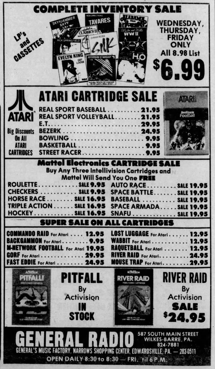Atari 2600: GENERAL RADIO (Dec 29, 82)