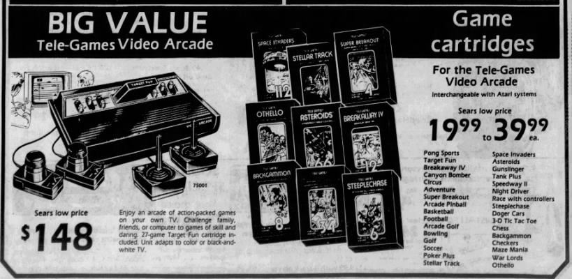 Atari 2600: Sears (Oct 13, 81)