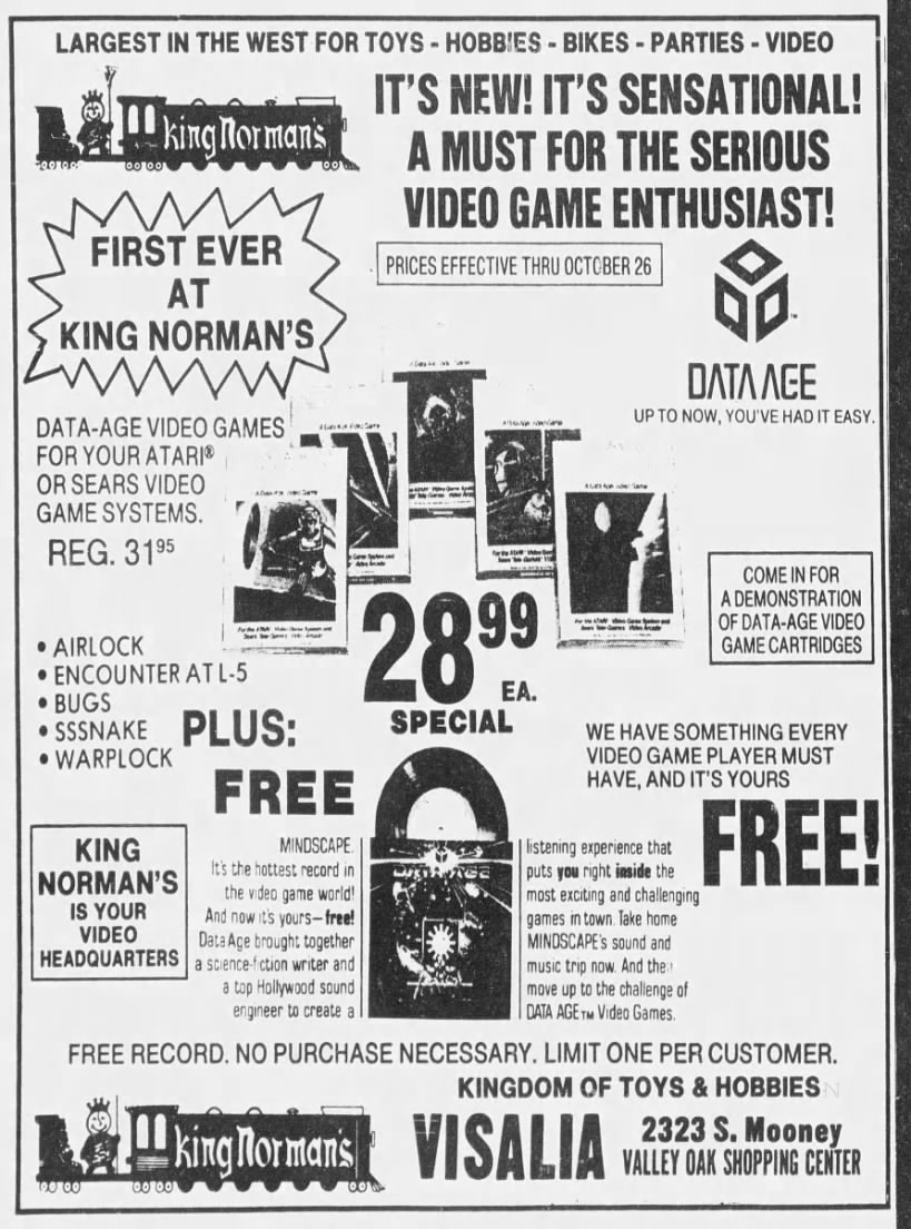 Atari 2600: King Norman's (Oct 21, 82)