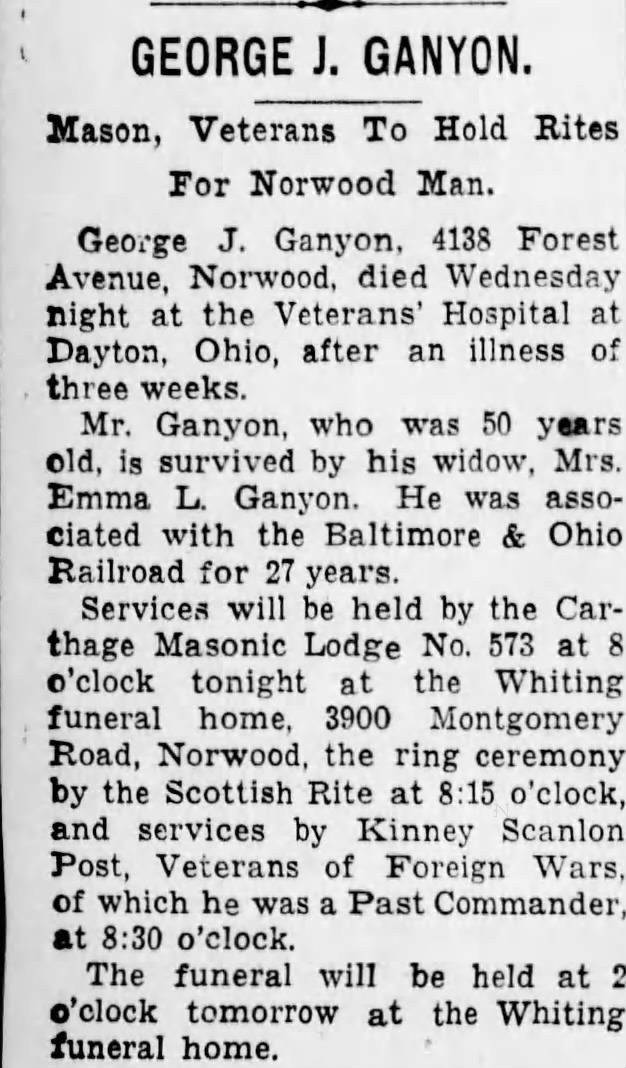 Obituary: George J. Ganyon