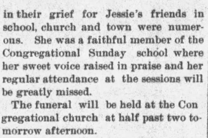 The Death Record - Jessie Riddell passed away last night. Part 2