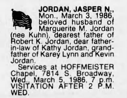 Obituary: Jasper N. Jordan