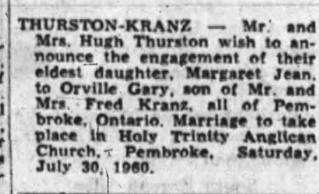 Engagement: Thurston--Kranz