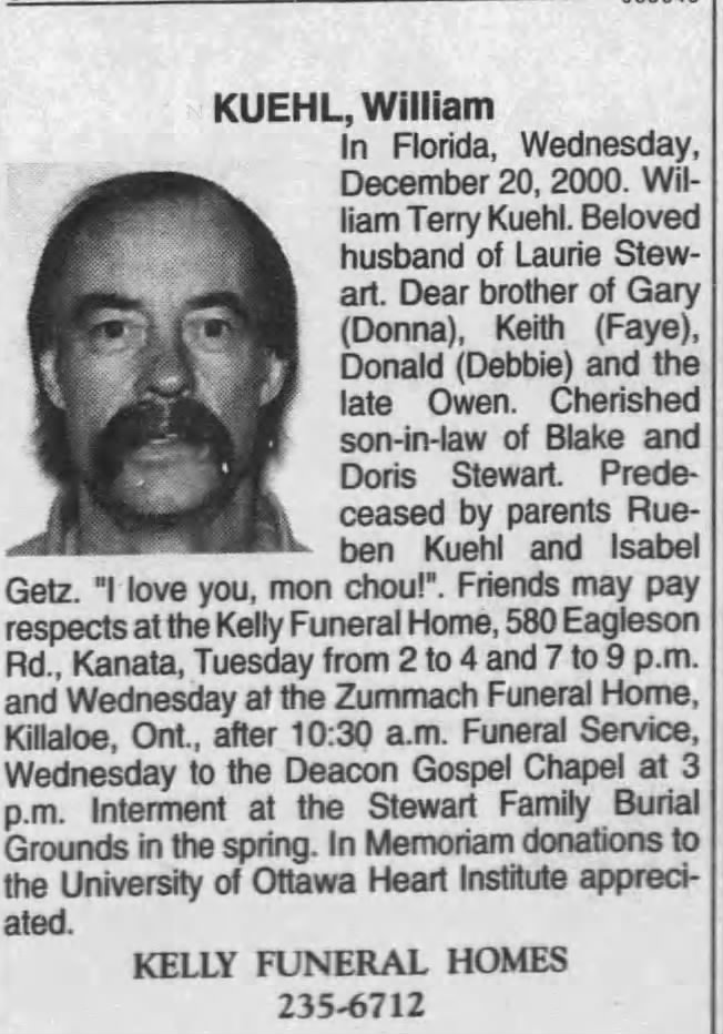 Obituary: William Kuehl