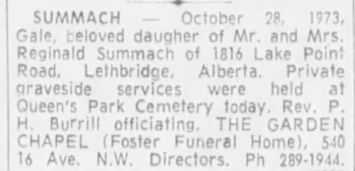 Obituary: Gale Summach