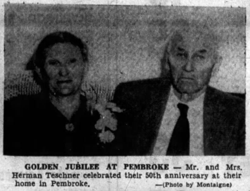 50th Anniversary: Mr & Mrs Herman Teschner