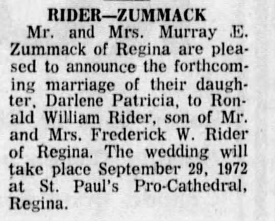 Engagement: Zummack--Rider