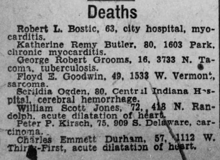 Death Notice: Robert L Bostic, Aged 63