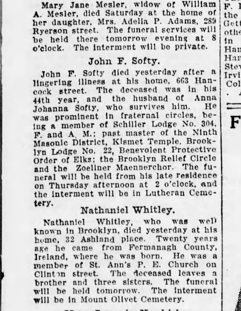 Brooklyn Daily Eagle, June 30, 1913