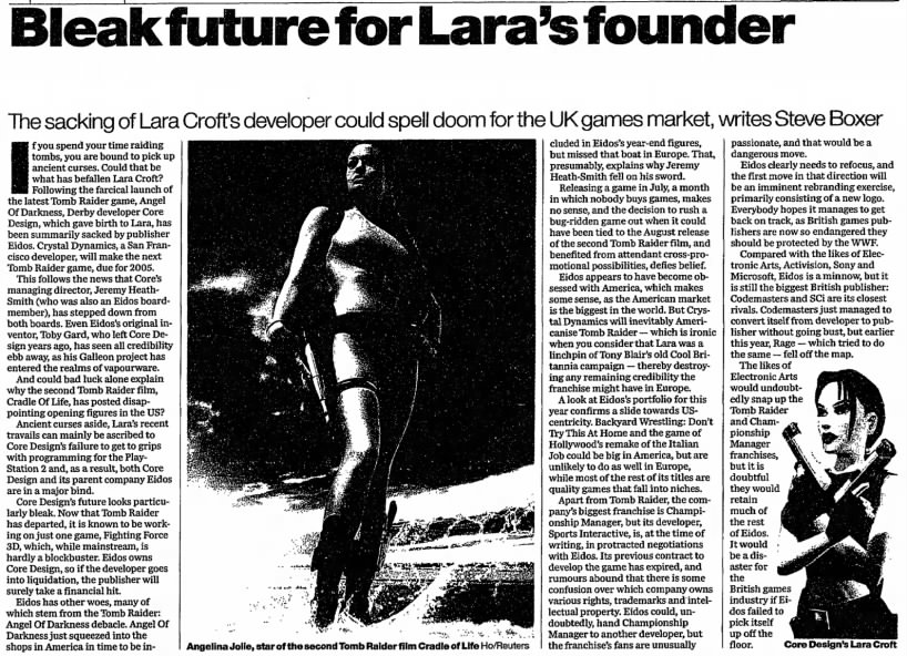 Bleak future for Lara's founder