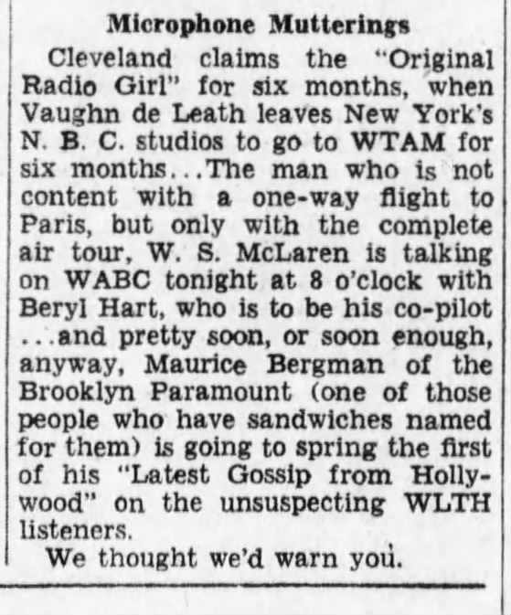 Bergman on the radioi
