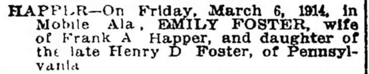 Happer; 8 Mar 1914; The Washington Post; 3
