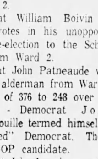 Aldermanic Results - March 1963