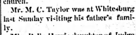 M.C. Taylor visits father's family