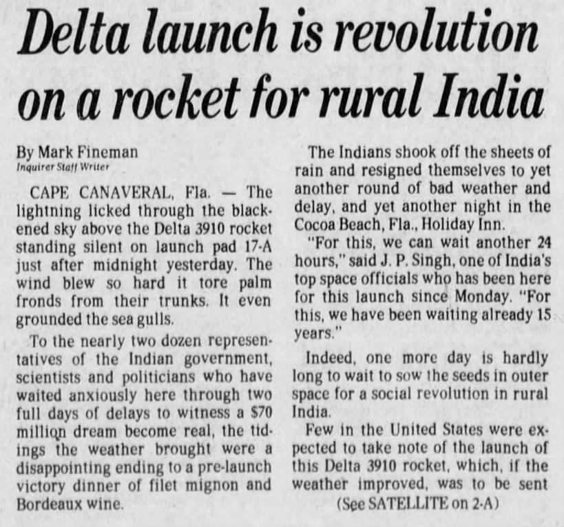 Delta launch is revolution on a rocket for rural India