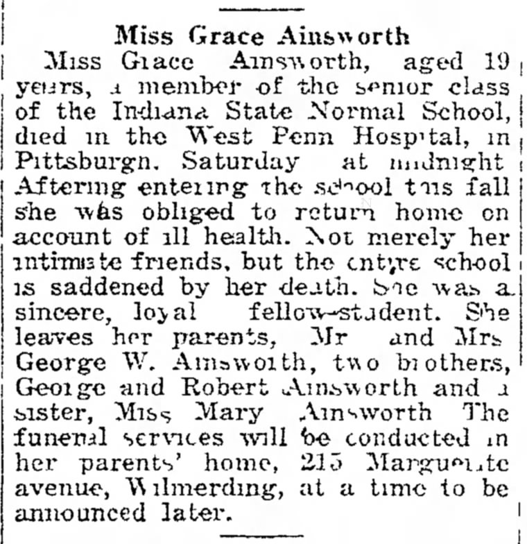 Obituary - Ainsworth, Grace