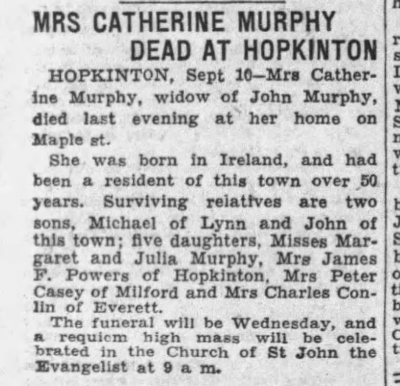 Obituary - Murphy, Catherine
