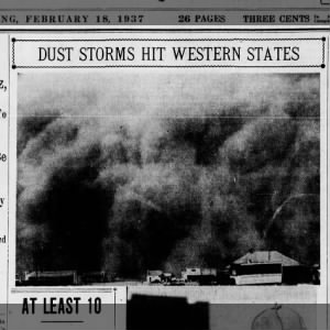 "Dust Storms Hit Western States"