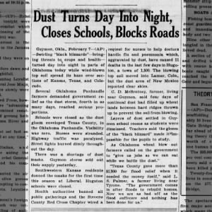"Dust Turns Day into Night, Closes Schools, Blocks Roads"