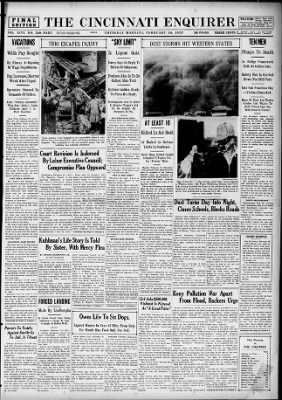 The Cincinnati Enquirer from Cincinnati, Ohio on February 18, 1937 · 1