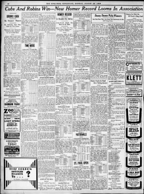 The Cincinnati Enquirer From Cincinnati Ohio On August 18 1930 Page 12