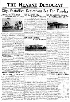 The Hearne Democrat from Hearne, Texas on November 7, 1941 · Page 1