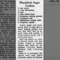 Hanukkah Sugar Cookies (1967)
