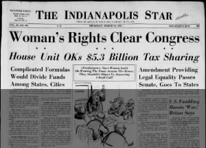 "Woman's Rights Clear Congress"
March 23, 1972