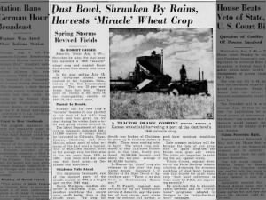 Rains in 1940 shrink the Dust Bowl creating ‘miracle’ harvests