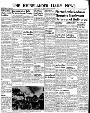 The Rhinelander Daily News from Rhinelander, Wisconsin • Page 1