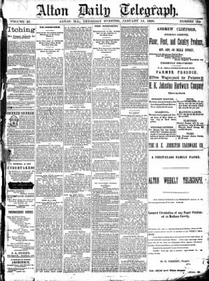 Alton Evening Telegraph from Alton, Illinois • Page 1
