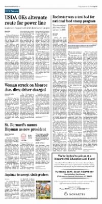 Democrat and Chronicle from Rochester, New York on September 26, 2014 · Page A5