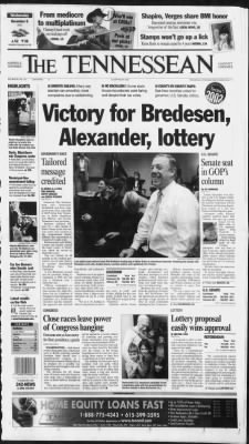 The Tennessean from Nashville, Tennessee on November 6, 2002 · Page 1