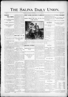 The Salina Daily Union from Salina, Kansas on November 30, 1900 · Page 1