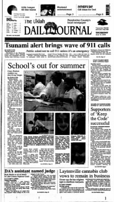 Ukiah Daily Journal from Ukiah, California on June 16, 2005 · Page 1