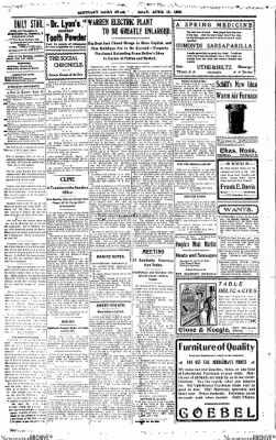 The Sandusky Star Journal From Sandusky Ohio On April 17 1902